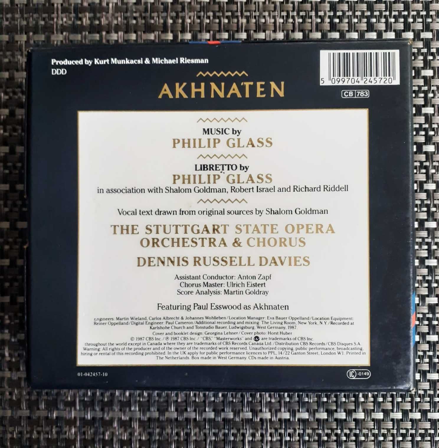 Philip Glass - Akhnaten - Box Set - CD DUPLO MUITO BOM ESTADO