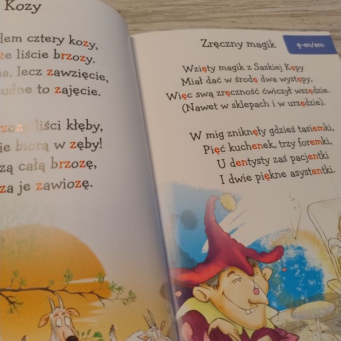 Dwie książki wiersze logopedyczne