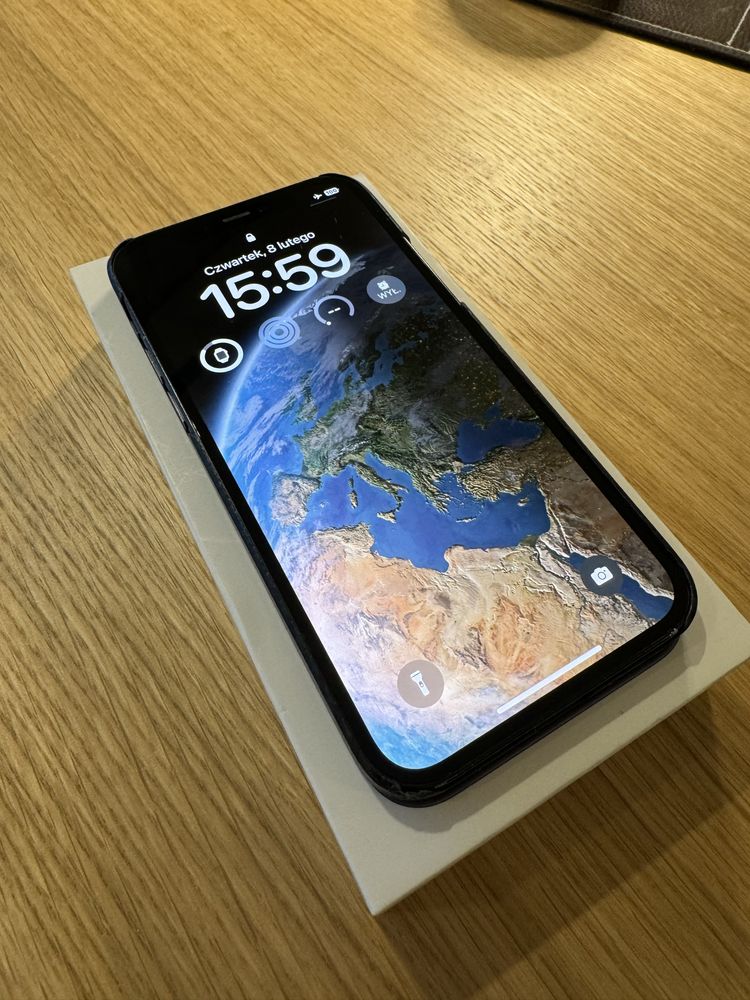 iPhone 12, stan bardzo dobry, komplet 64gb, gwiezdna szarosc