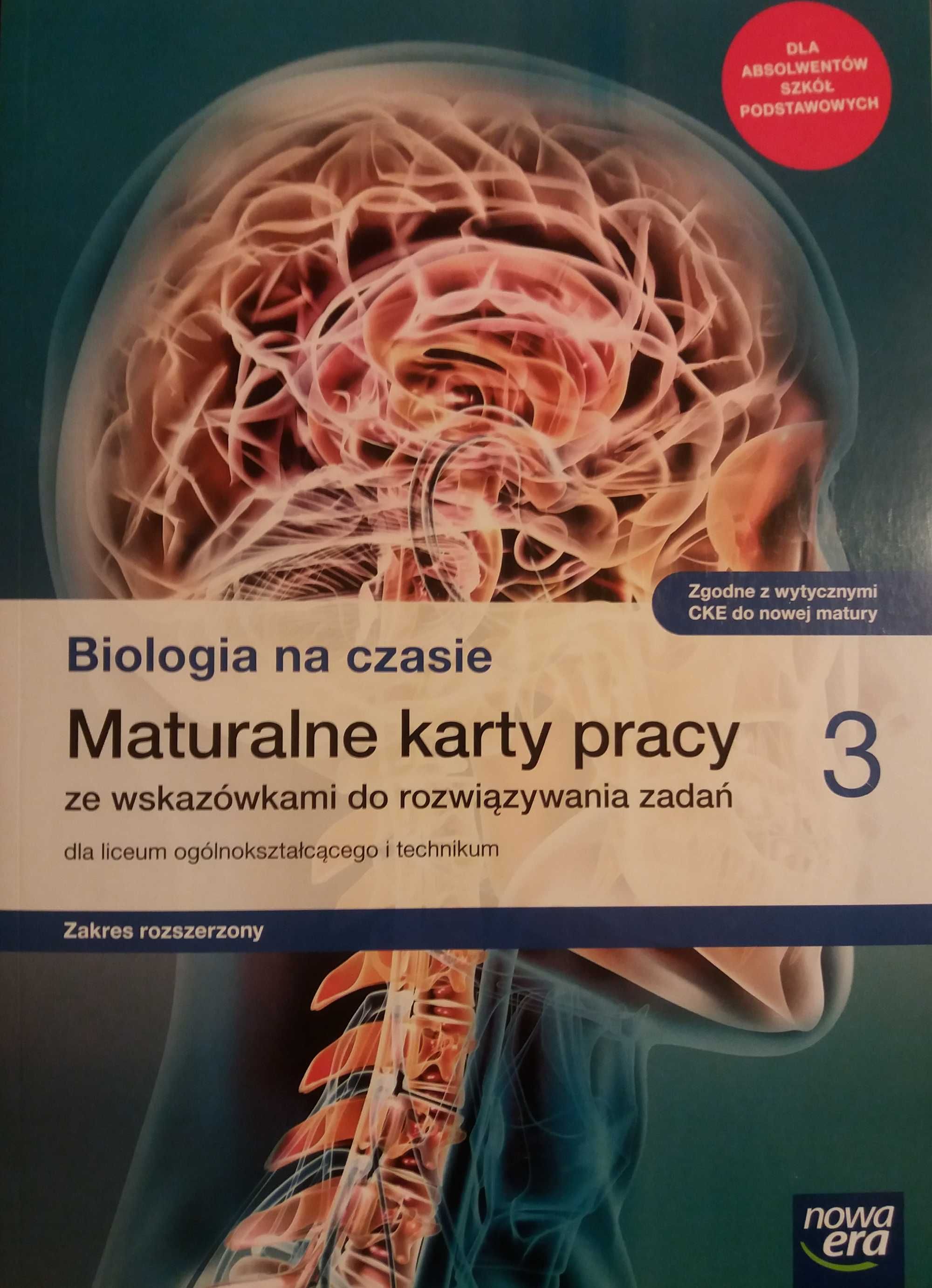 Biologia 3 LO Biologia na czasie. Maturalne karty pracy ZR Nowa Era