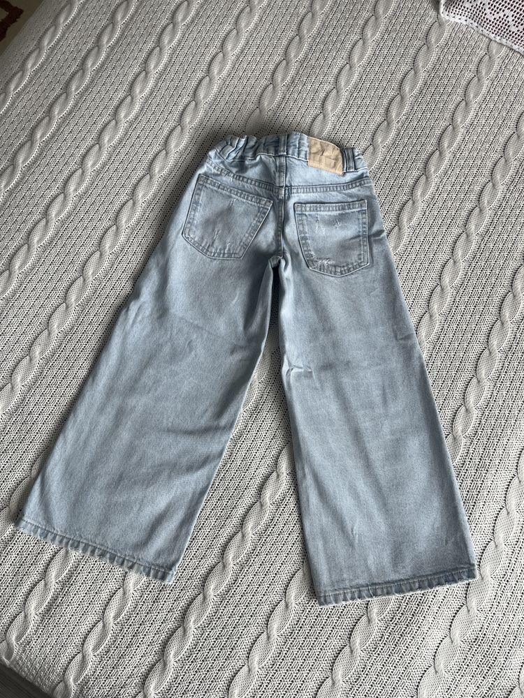 Jeansy dzwony Wide leg Zara r. 116 dla dziewczynki