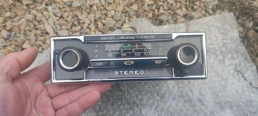 Becker Monza Cassette Stereo antyk chromowane Mercedes