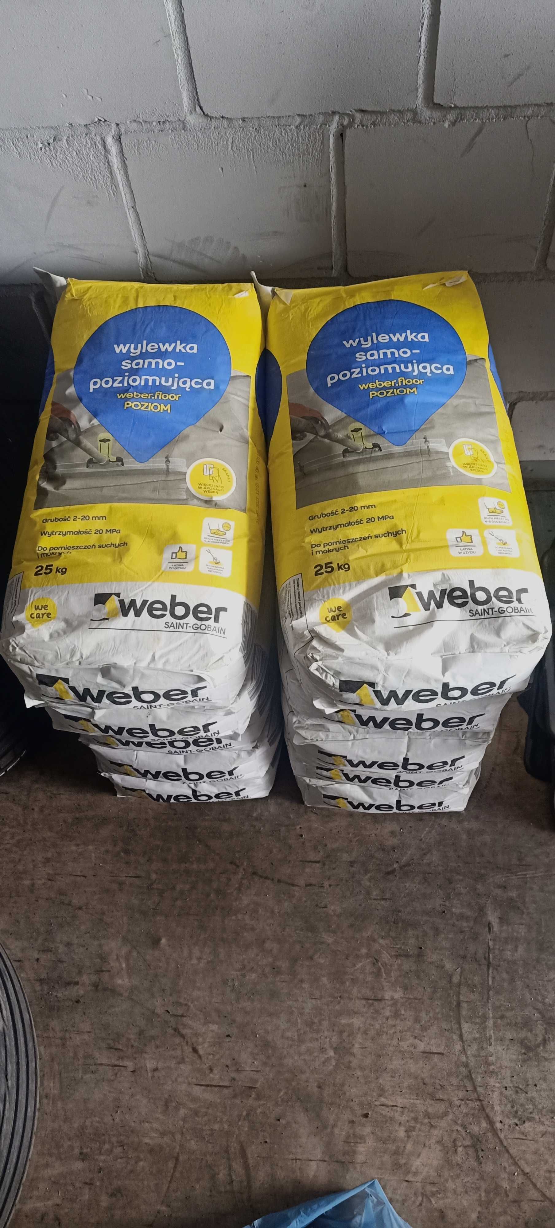 Zaprawa samopoziomująca Weber floor POZIOM 25 kg