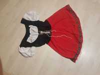 M L XL ludowy czerwony kapturek fartuszek sukienka bawarka nr 409