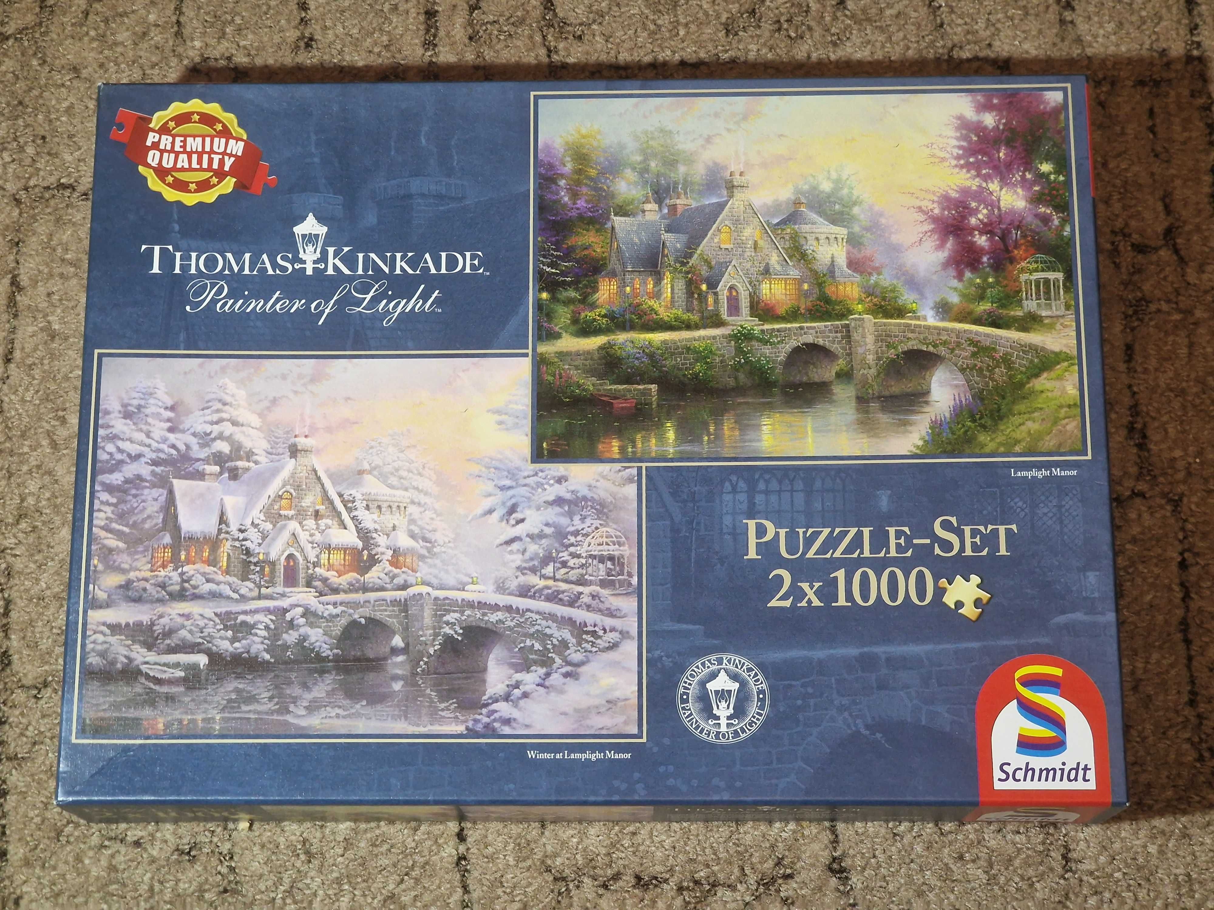 Puzzle Schmidt 2x1000 - Lamplight Manor (Thomas Kinkade)