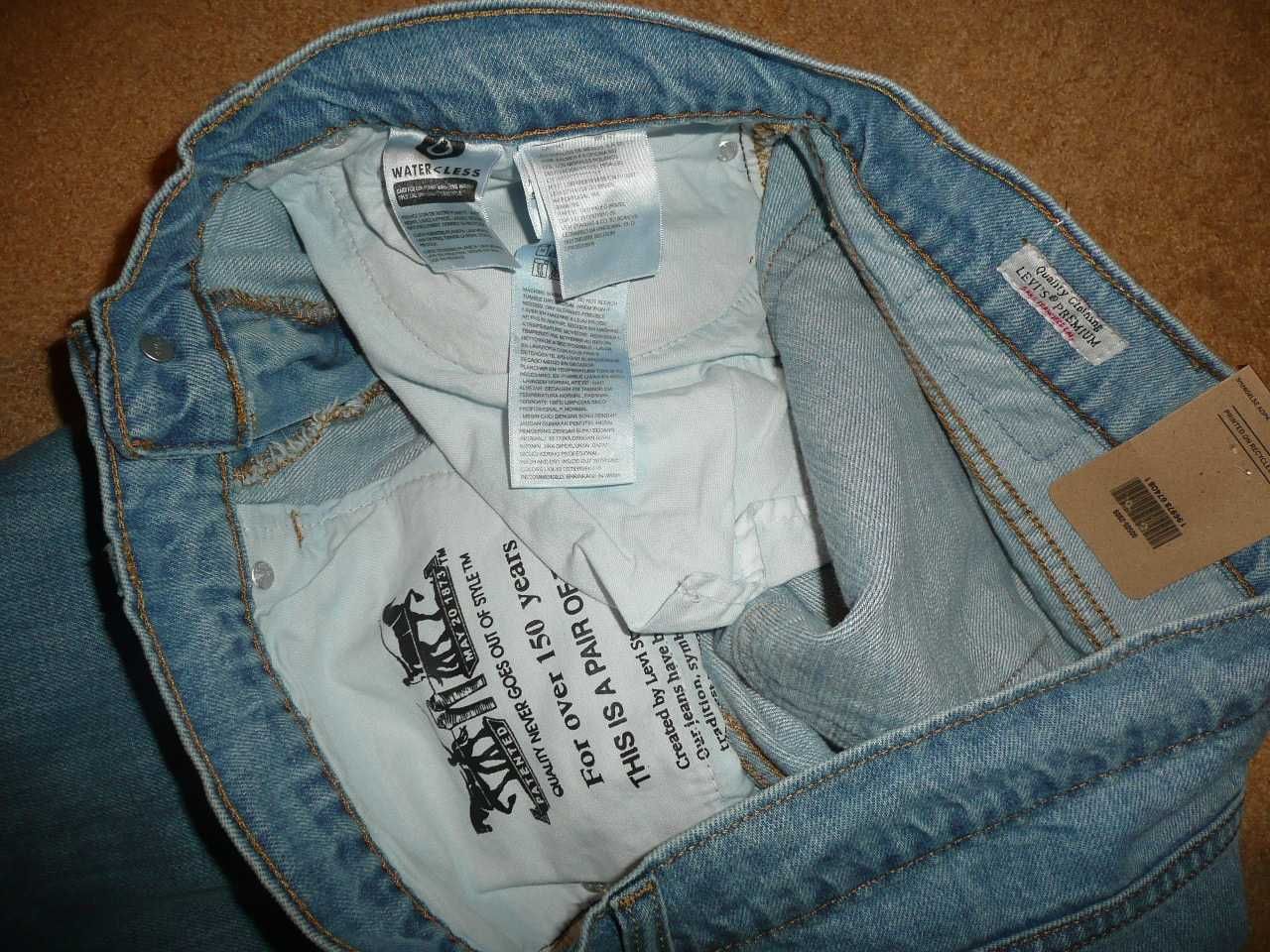 NOWE spodnie dżinsy LEVIS 505 W38/L32=49/112cm PREMIUM