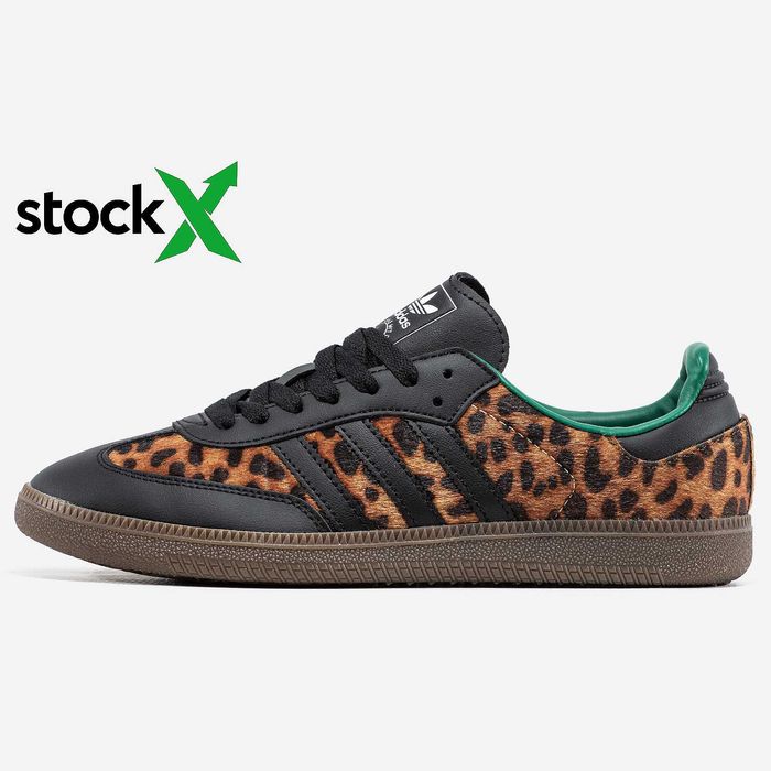 Женские кроссовки Adidas Samba Leopard&Black Premium. 36-41