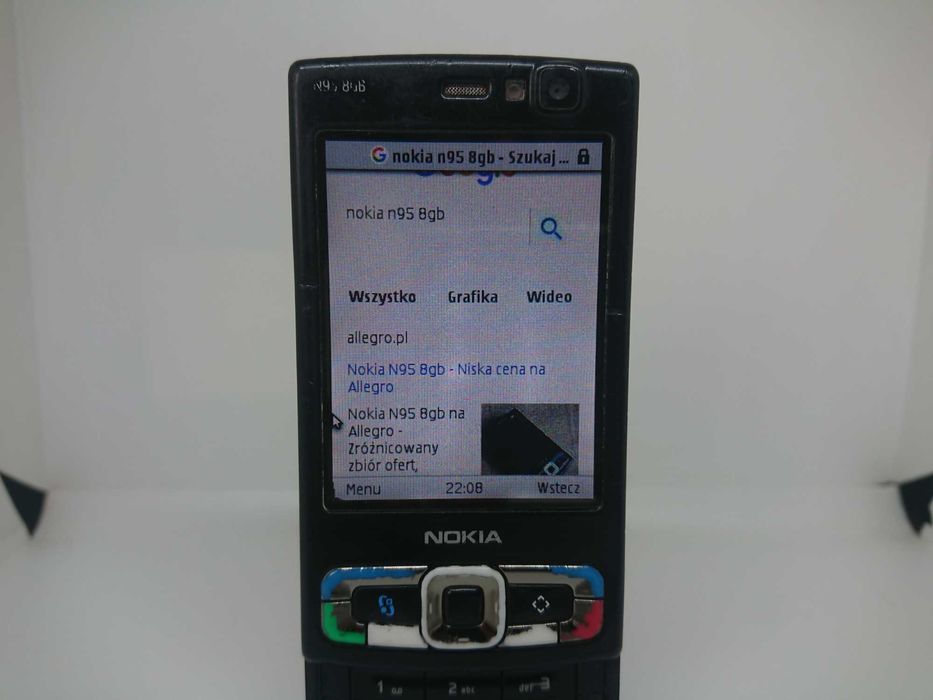 Kultowy Telefon Nokia N95 8GB (Emulator NES i dużo gier Java)