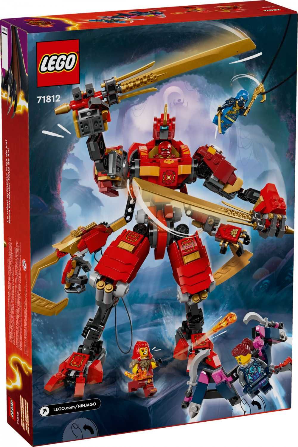 Конструктор LEGO Ninjago 71812 Робот-скалолаз ниндзя Кай (623 детали)