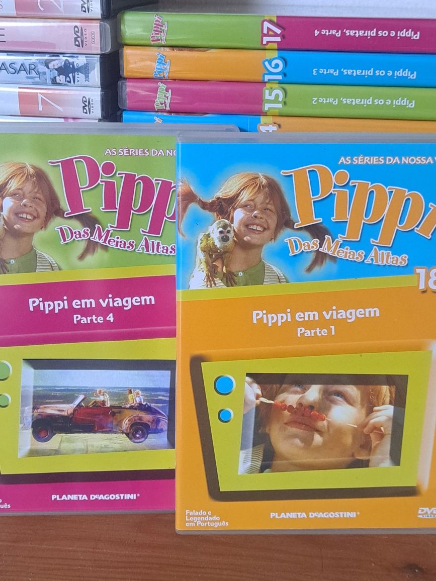 Coleção de DVD's da Pippi das meias altas