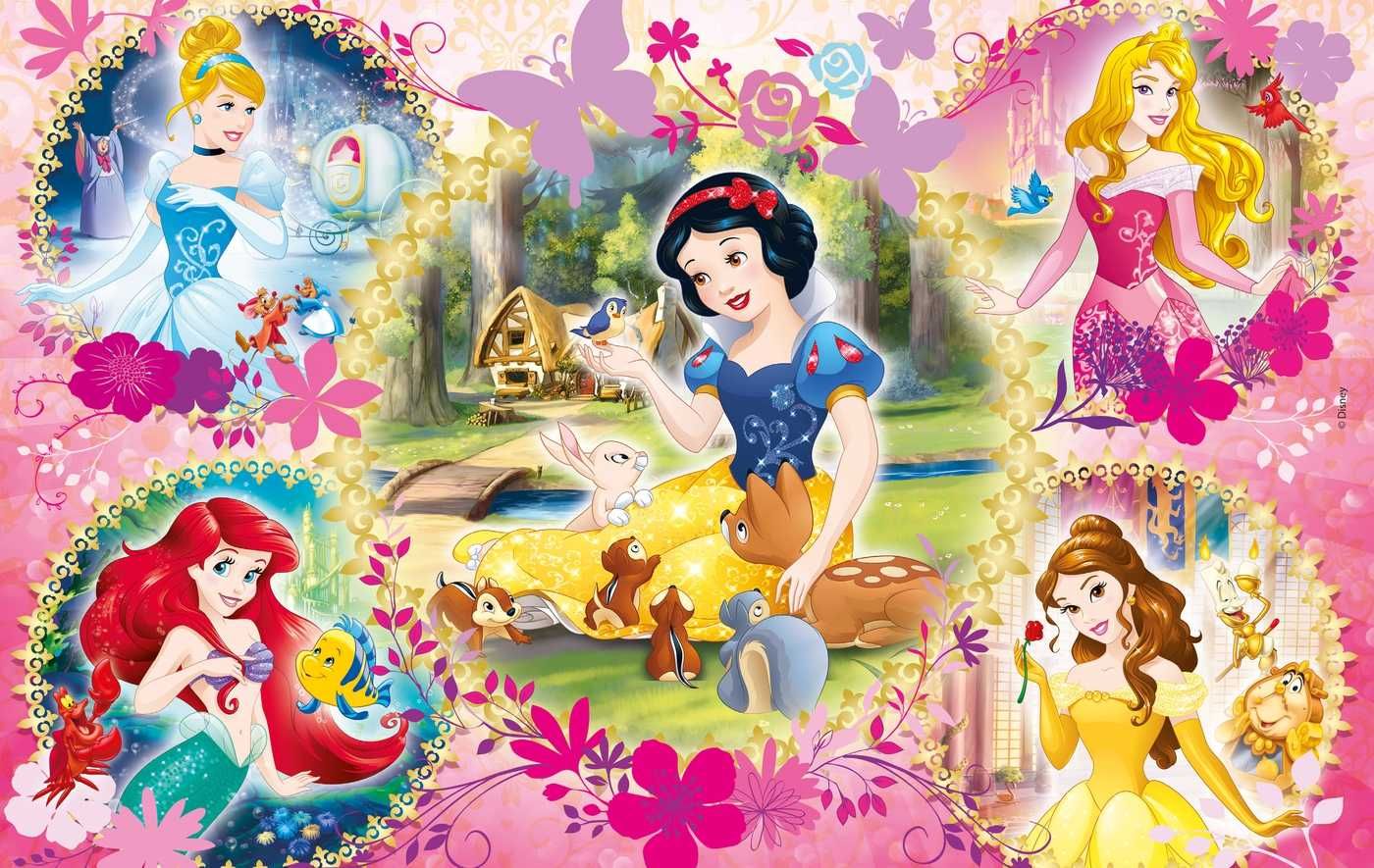 Clementoni 07133 puzzle 2x60 KSIĘŻNICZKI DISNEY