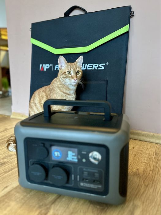 Portable Power Station Allpowers R600 + panel solarny | power bank