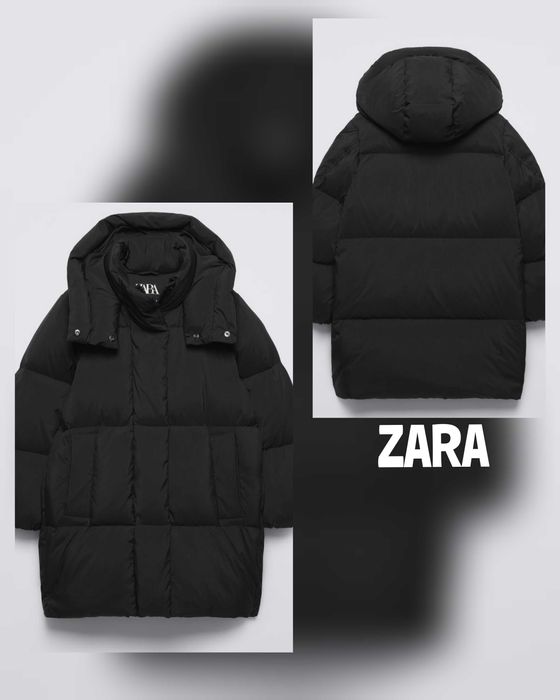 Куртка пуховик Zara оригінал 120 нова колекція пух-перо унісекс