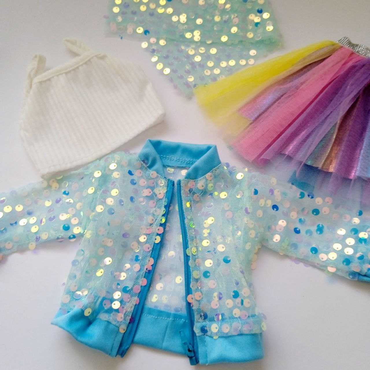 Одежда для куклы Baby Born /  Беби Борн набор голубой розовый