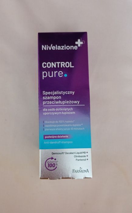 Szampon do włosów Nivelazione Control pure przeciwłupieżowy 100ml
