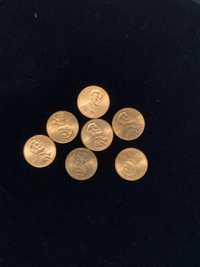 Lote de Moedas 1 Cent "Lincoln Cent - Shield Reverse"