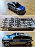 Auto policyjne walizka garaż na resoraki