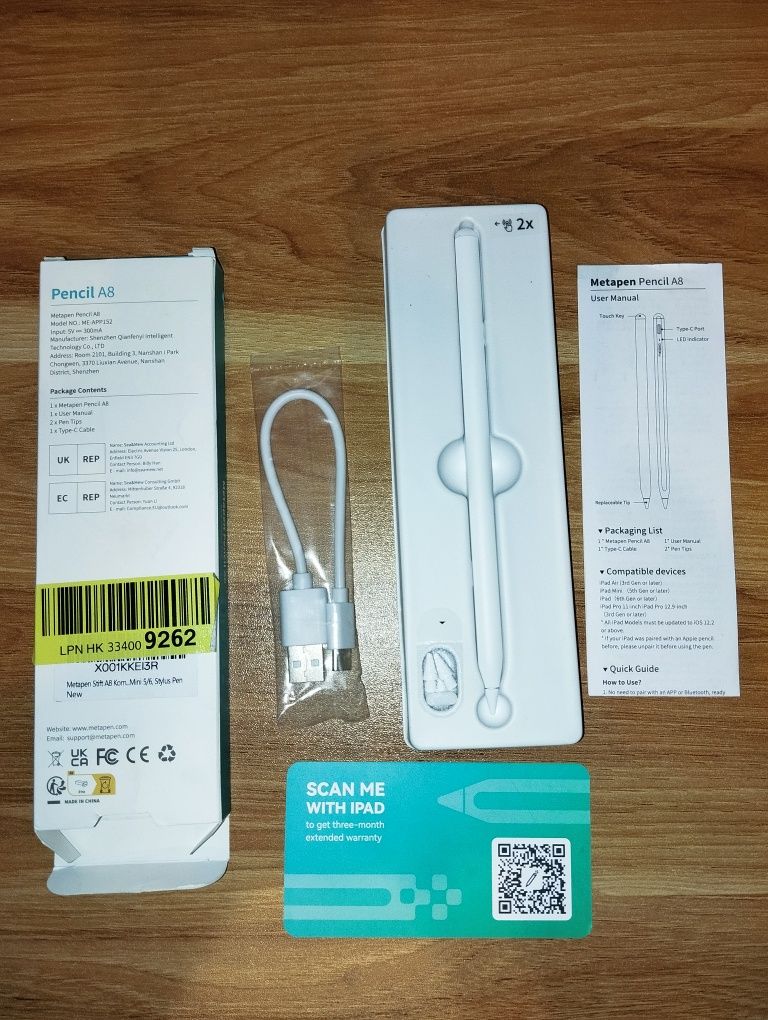 Універсальний стилус Metapen A8 для Apple iPad