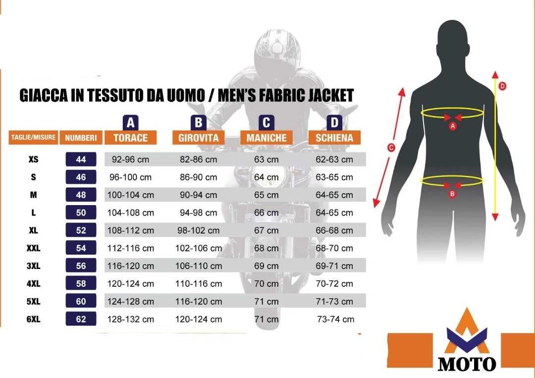 Casaco 3 camadas c/proteções mota scooter novo