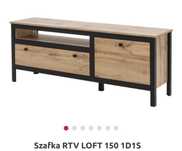 szafka rtv dąb loft nowa agata meble