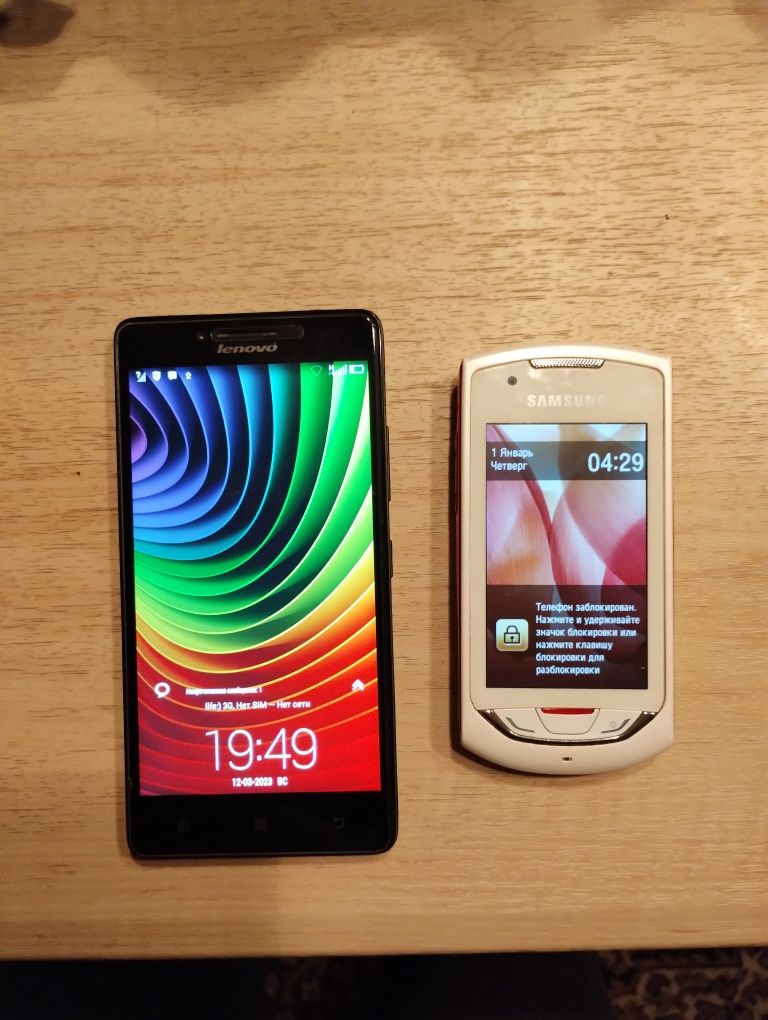 Мобильные телефоны. Цена за оба. Lenovo a6000 Samsung s5620