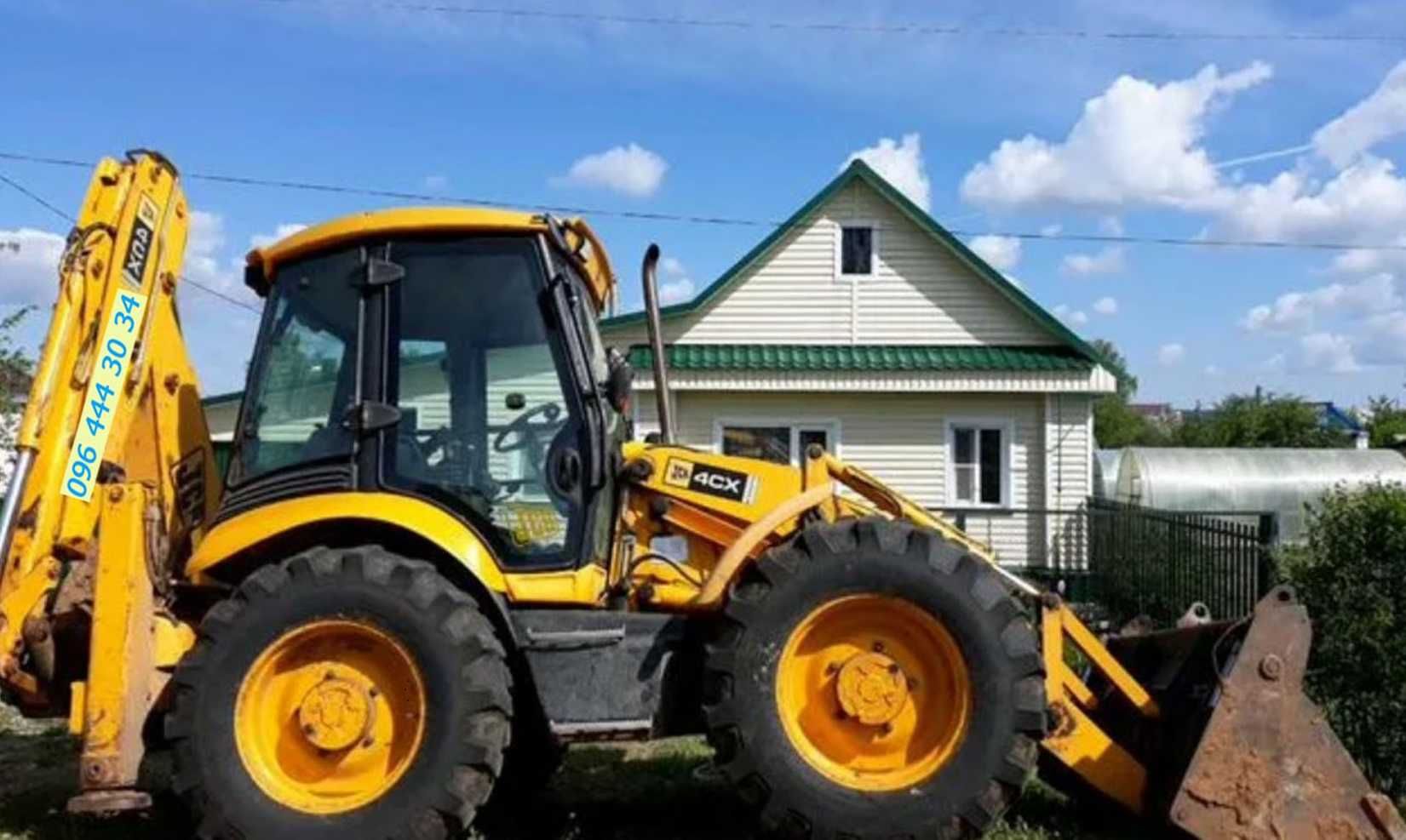 Оренда екскаватoра JCB-3, Авто:Кaмази,дафи.Сипучі. Вивіз Грунту;Mycopa