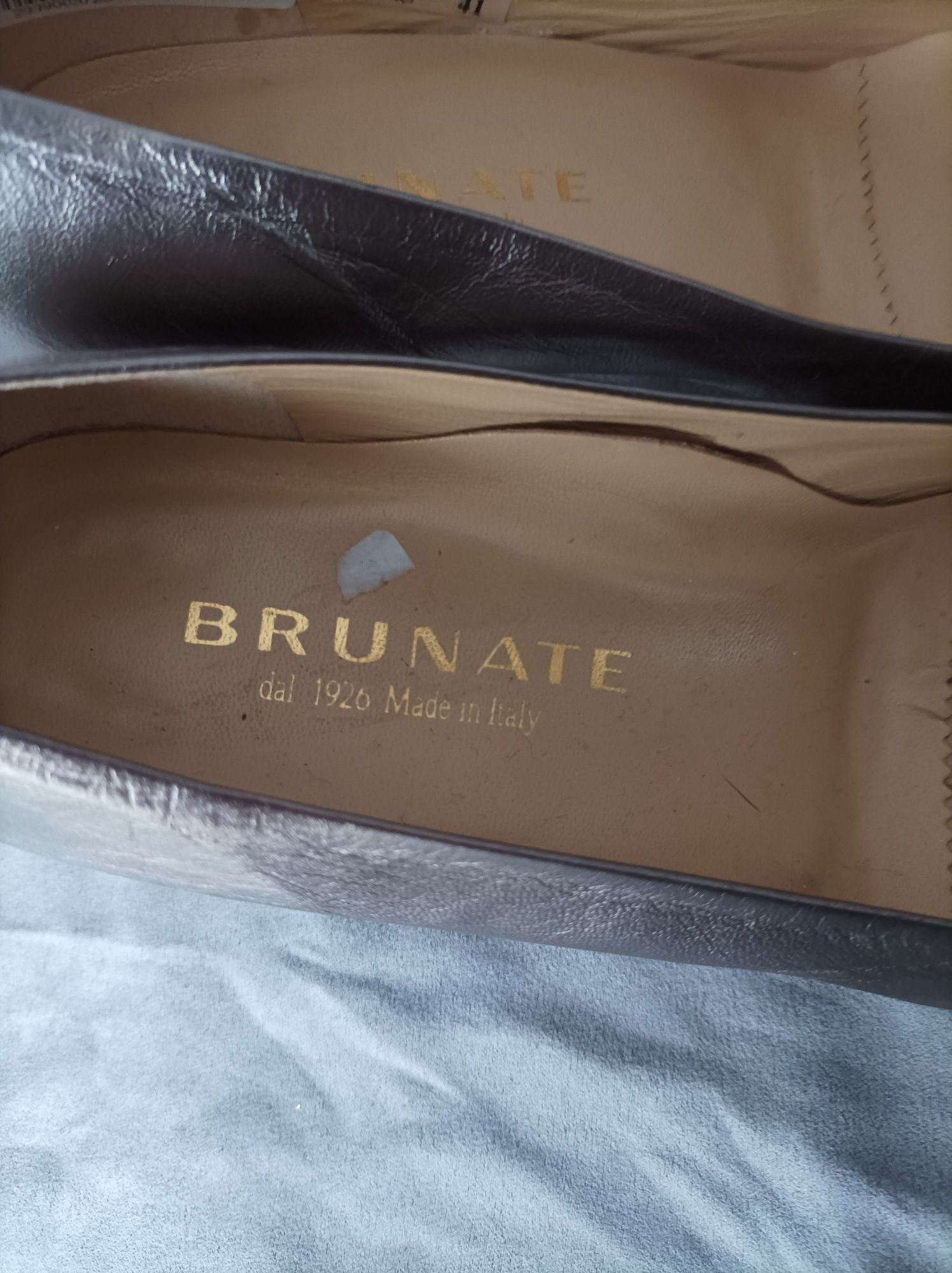 Brunate buty skórzane damskie