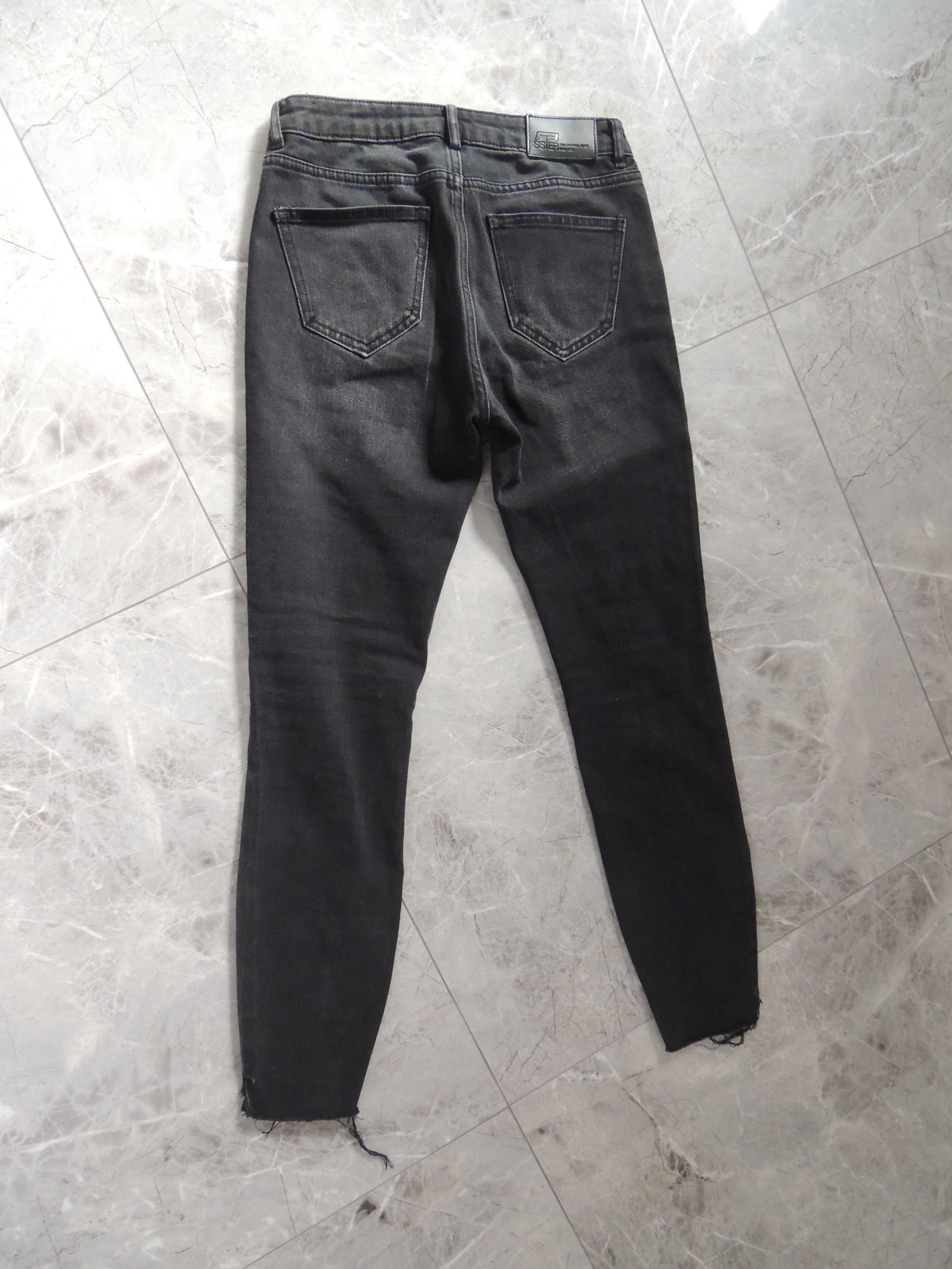 spodnie jeansy z wysokim stanem xs 34