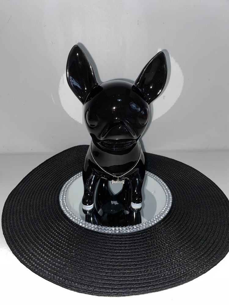 Nowa figurka pies cziłała ceramiczna dekoracja chihuahua