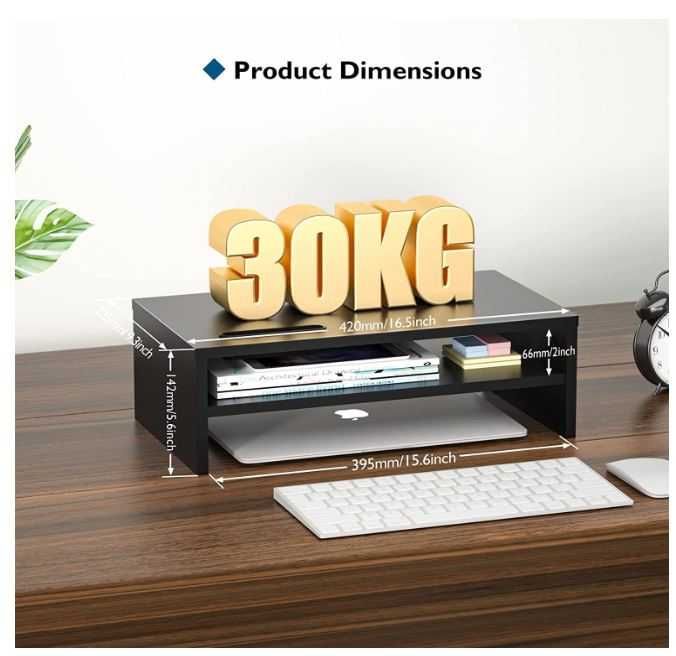 Drewniany stojak na monitor BONTEC MTR-S2-V02