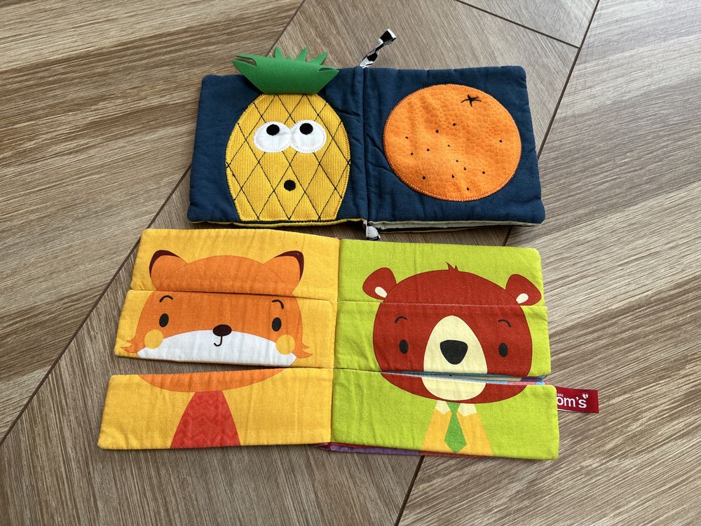 Zabawki dla maluszka: jeż skip hop, książeczki MOM'S CARE i IKEA