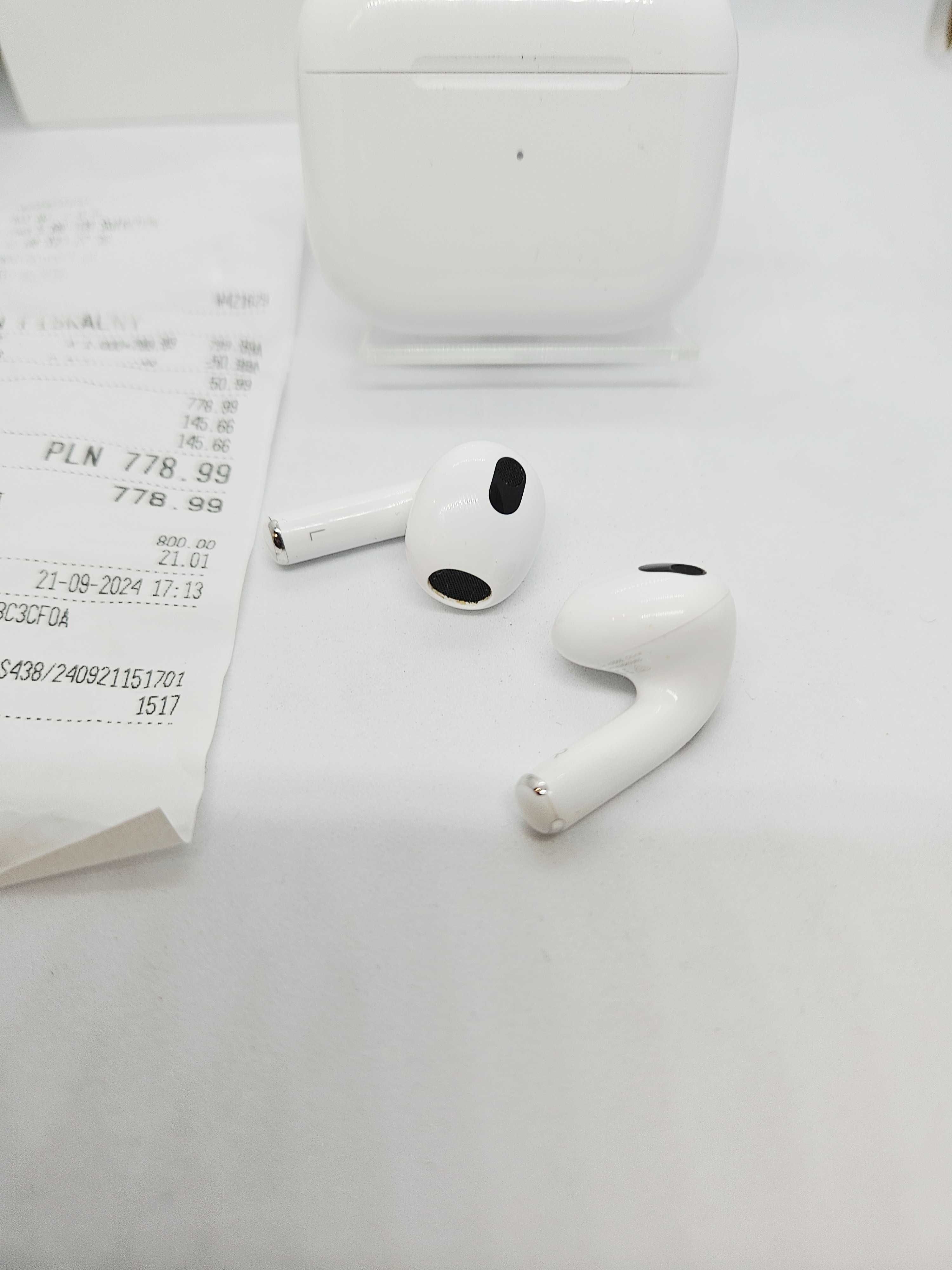 Słuchawki bezprzewodowe douszne Apple AirPods 3. generacji GWARANCJA