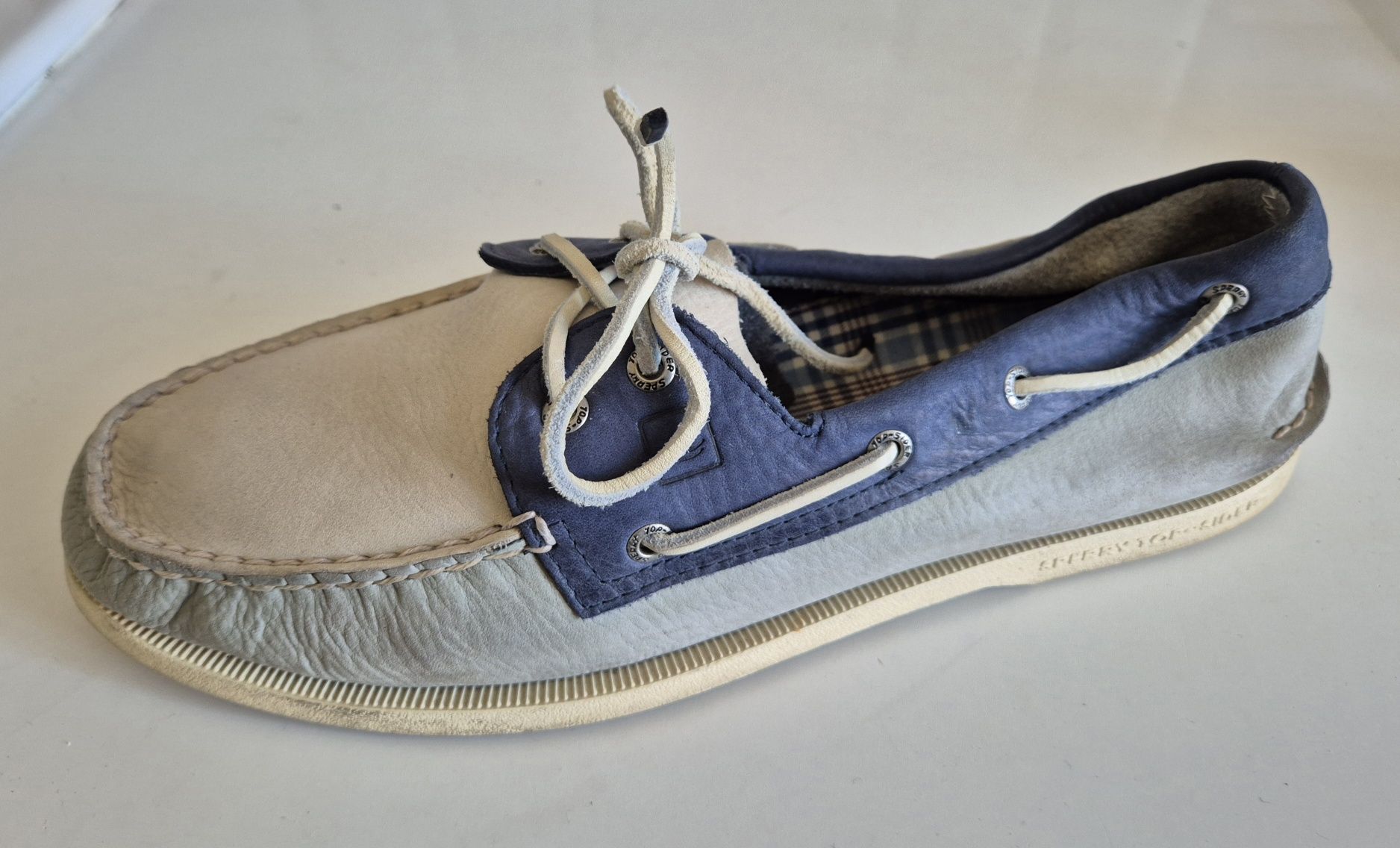 SPERRY TOP-SIDER roz. 12 46 skóra naturalna mokasyny żeglarskie