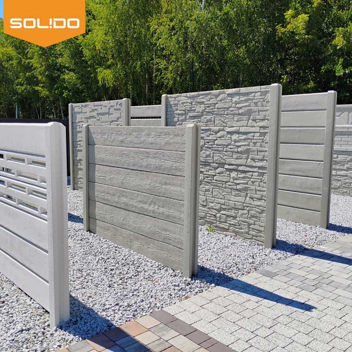Ogrodzenie betonowe – deska – różne wzory i kolory
