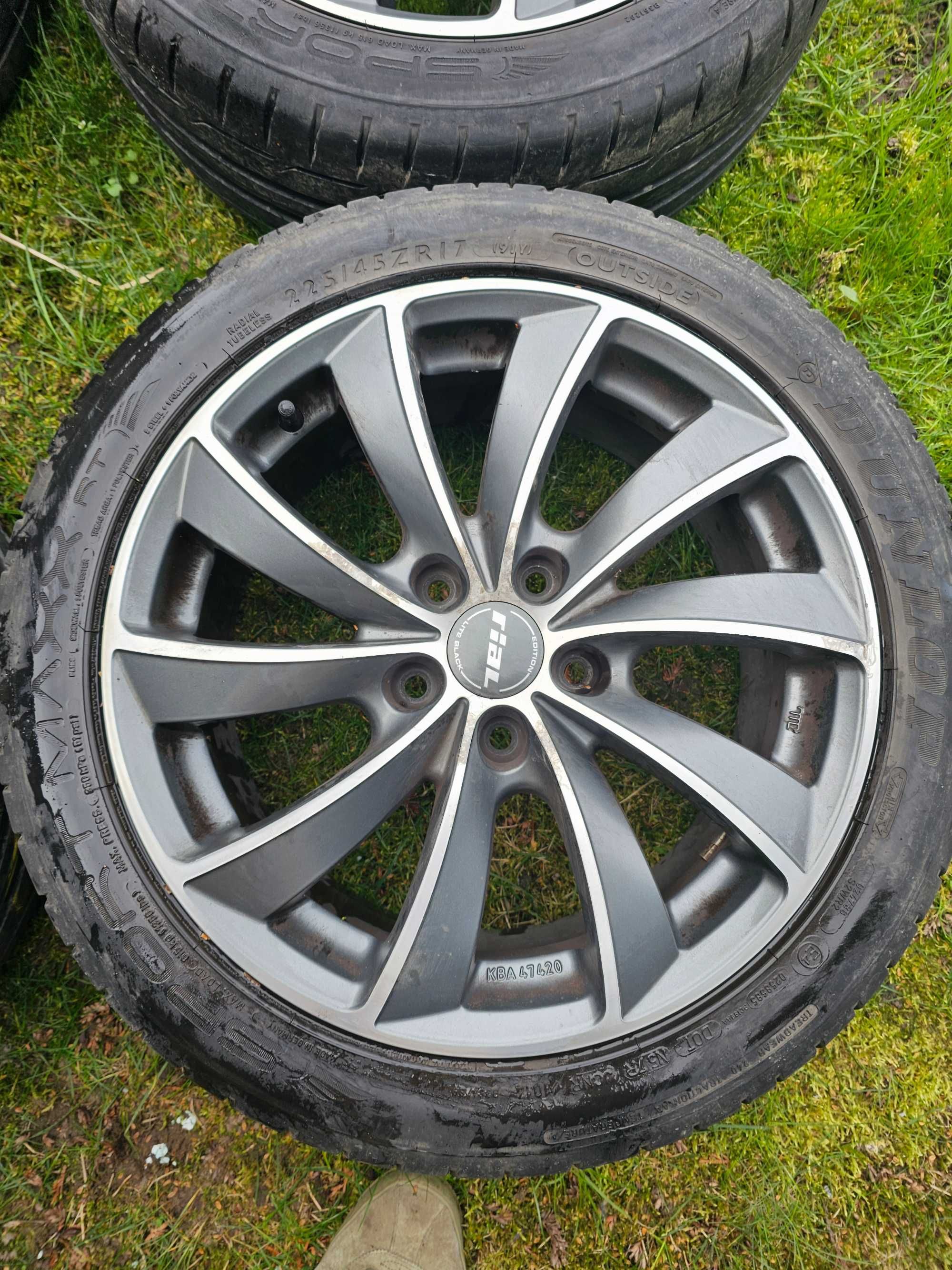 alu felgi turbiny  vw  golf audi skoda  passat 17 cali RIAL 5x112