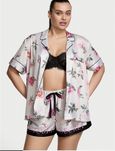 Піжама сатинова з шортами Victoria’s Secret Віктория Сікрет розмір S