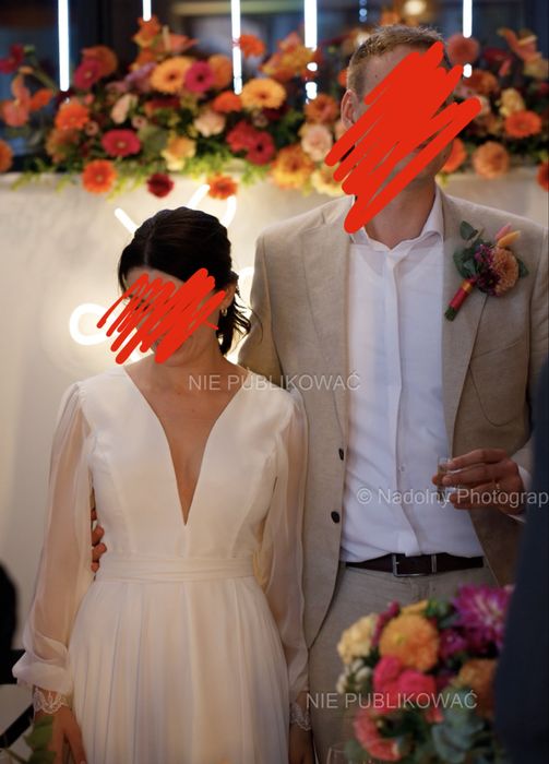 Suknia ślubna Ochocka Atelier Saki M/38