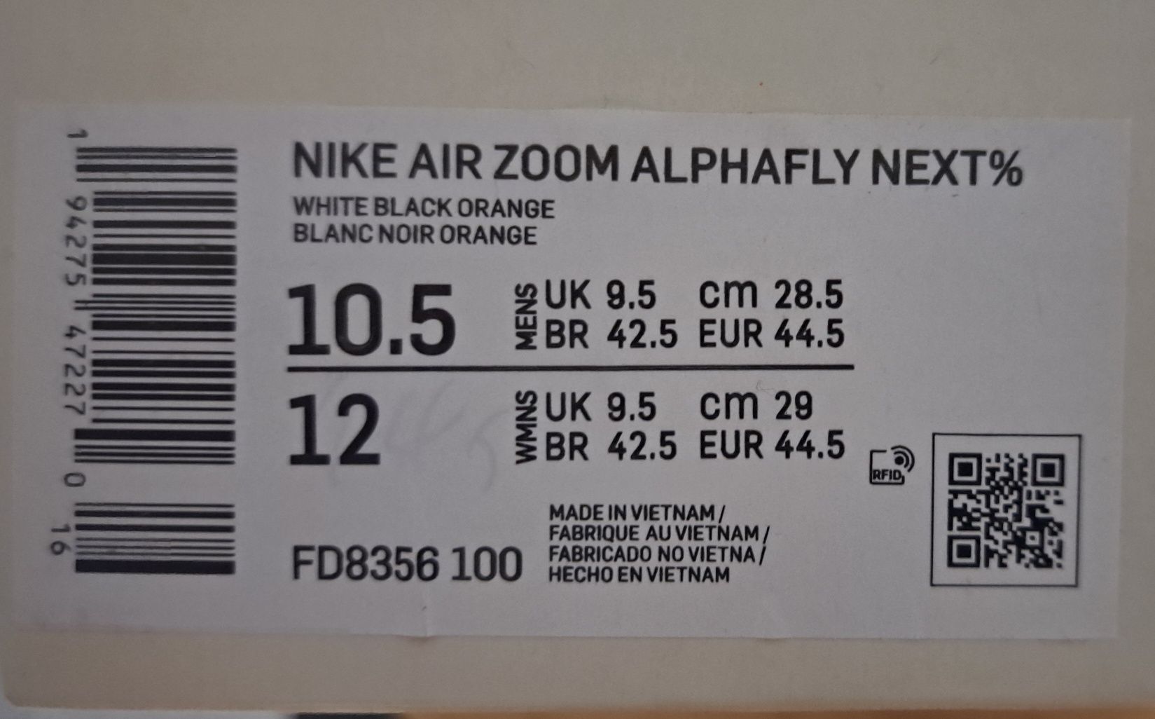 Nike Zoomx Alphafly Next%
