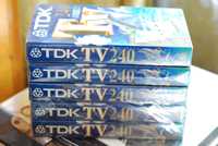 Відеокасети VHS TDK E-240TVED 3-pack + подарунок 2 касети VHS TDK