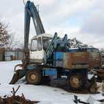 Fuchs 714M  Ładowarka Fuchs 714M z pługiem i chwytakiem