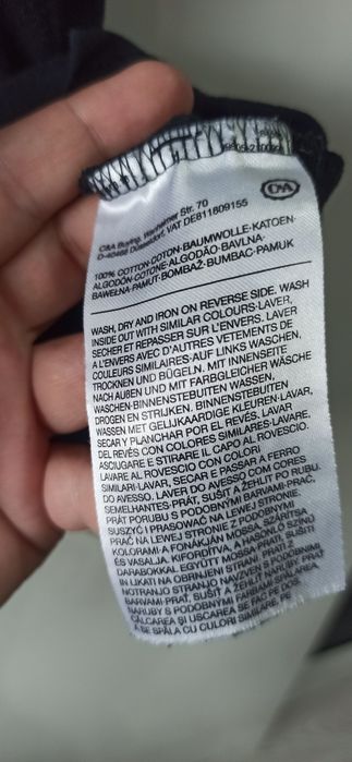 Koszulka, bluzka C&A r. L  męska czarna