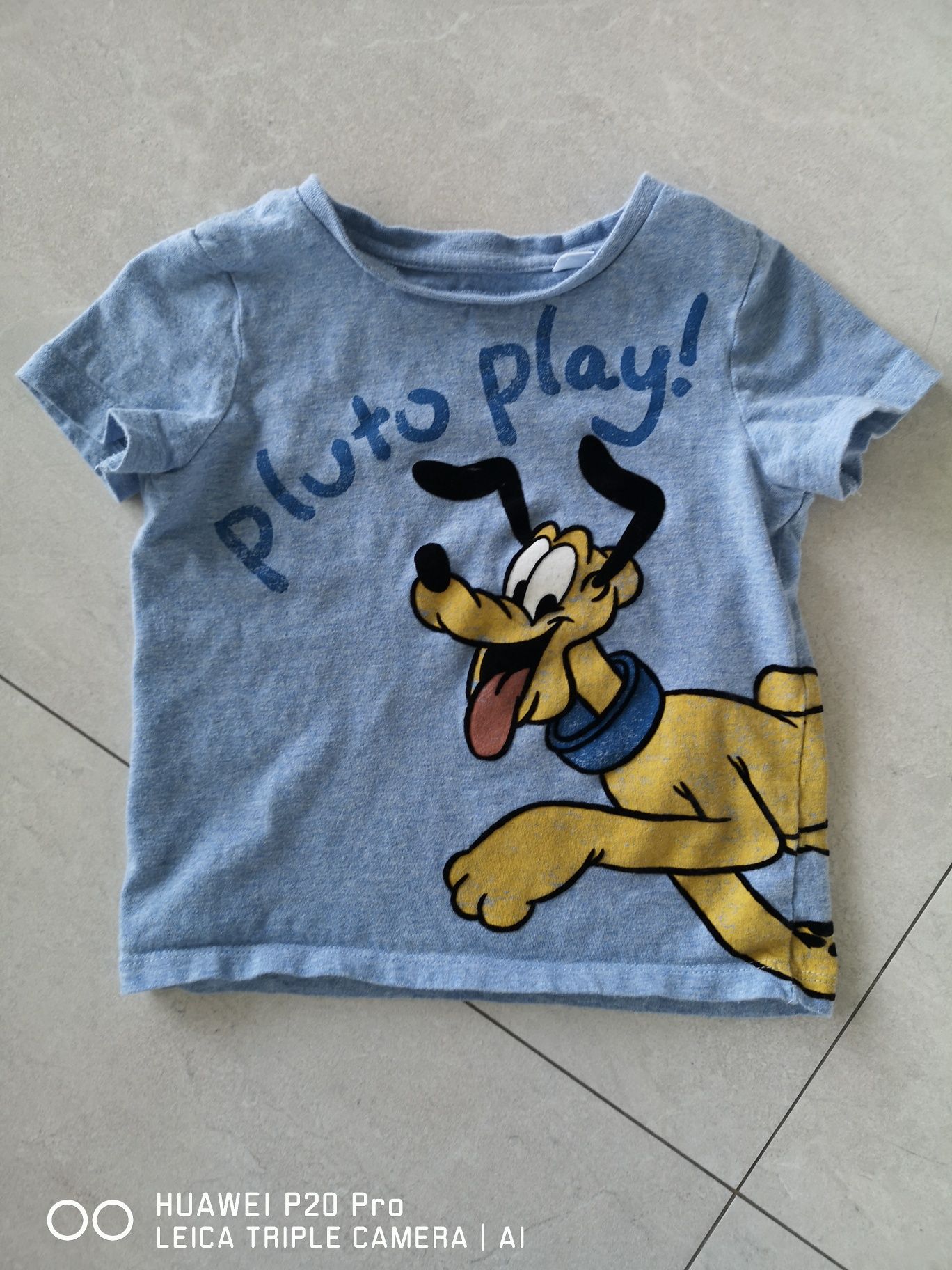 Bluzka chłopięca na krótki rękaw 104 C&A Pluto Disney