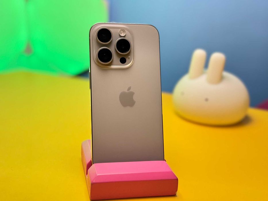 Смартфон iPhone 15 Pro 128GB Natural Titanium (148923) Б/У З ГАРАНТІЄЮ