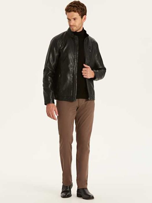 Куртка мужская, демисезонная кожаная, новая, XL, XXL, XXXL