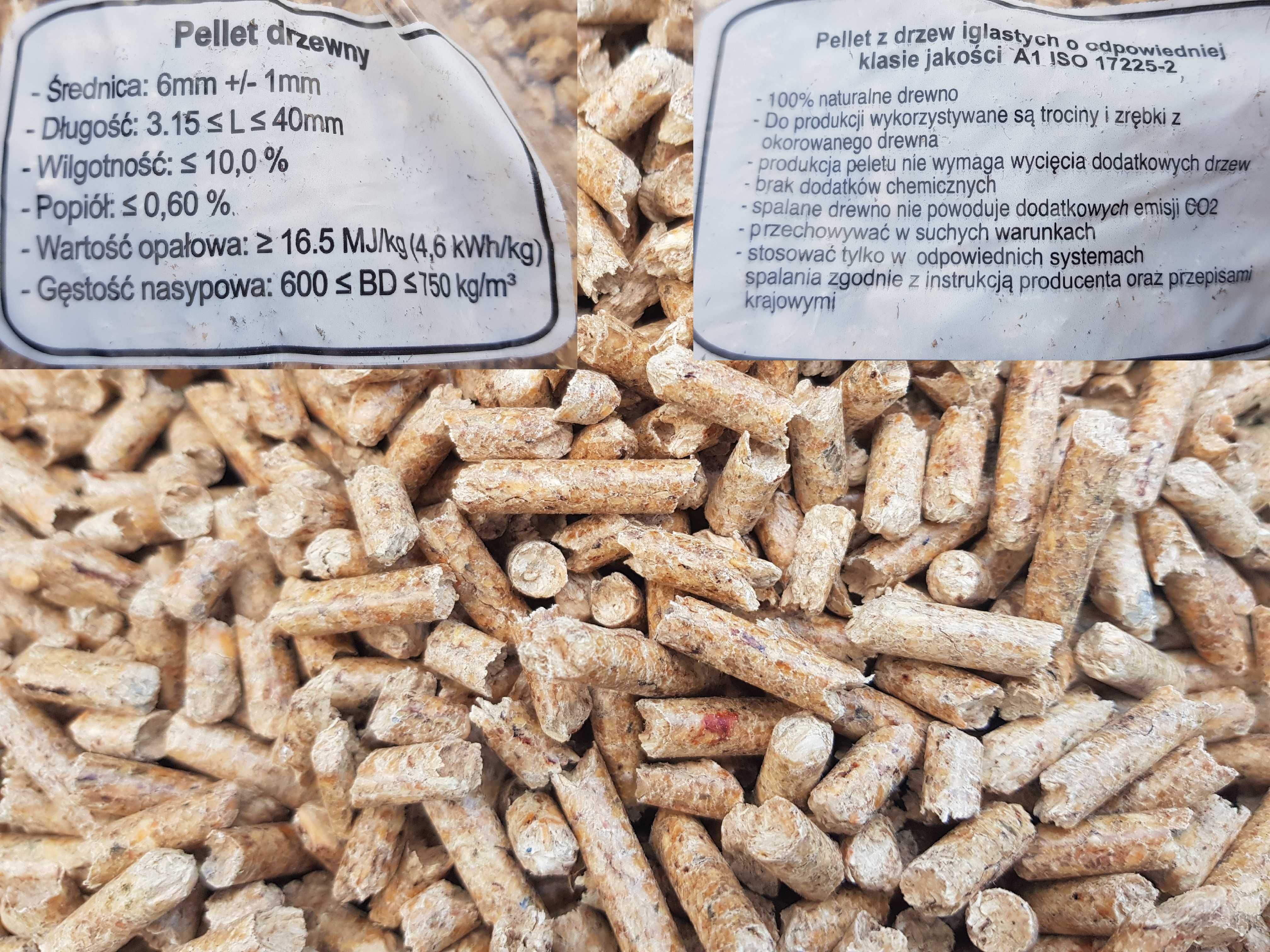 Pellet Olczyk A1 dowóz Śląsk pelet certyfikat Rezult Verba Barlinek