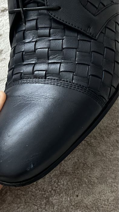 Чоловічі туфлі.Темно-синій колір.Бренд.Балдініні(Baldinini)44 розмір