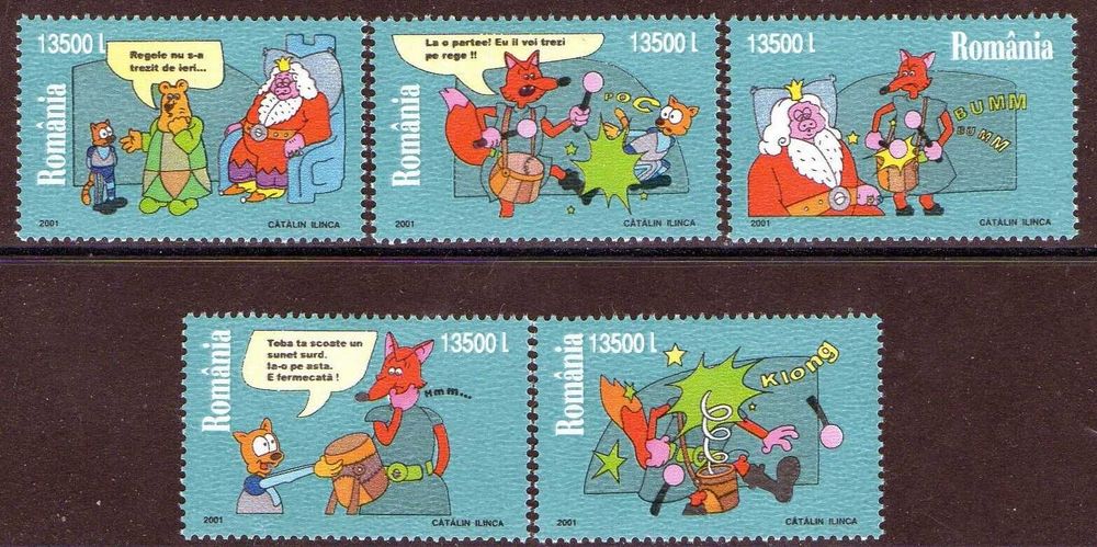 Romanian Stamps 2001 – Complete New Mint Set, No Hinge Marks, Ref. Nos. 5602–560664564126006275120