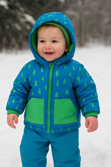 Nowy kombinezon zimowy kurtka spodnie chłopiec dziewczynka 92