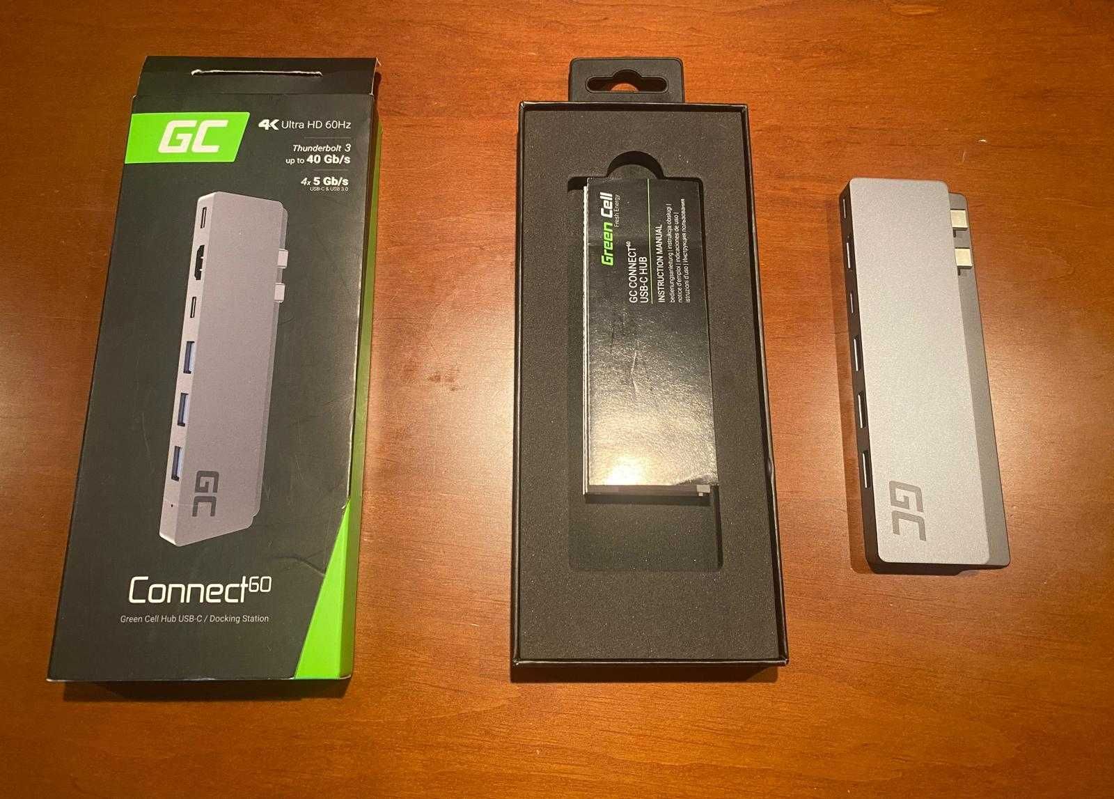 NOWY !! GreenCell HUB USB-C Apple MacBook 13-15" AK75 Connect60