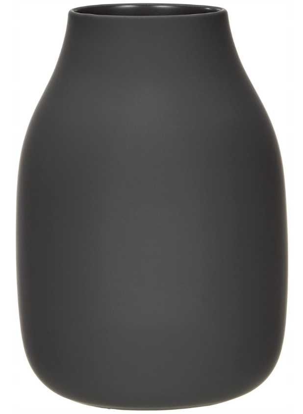 Blomus Wazon COLORA czarny soft touch 20 x 14 cm 65701 ceramika matowy